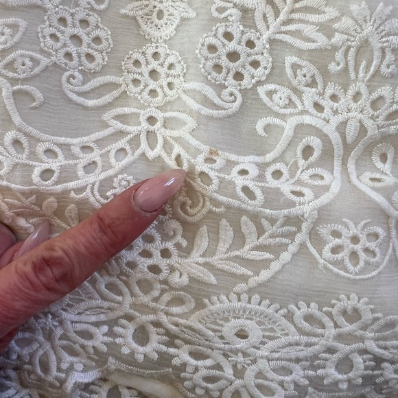 Zimmermann Lace Summer Dress Silk Ivory Sz1 - Picture 7 of 7